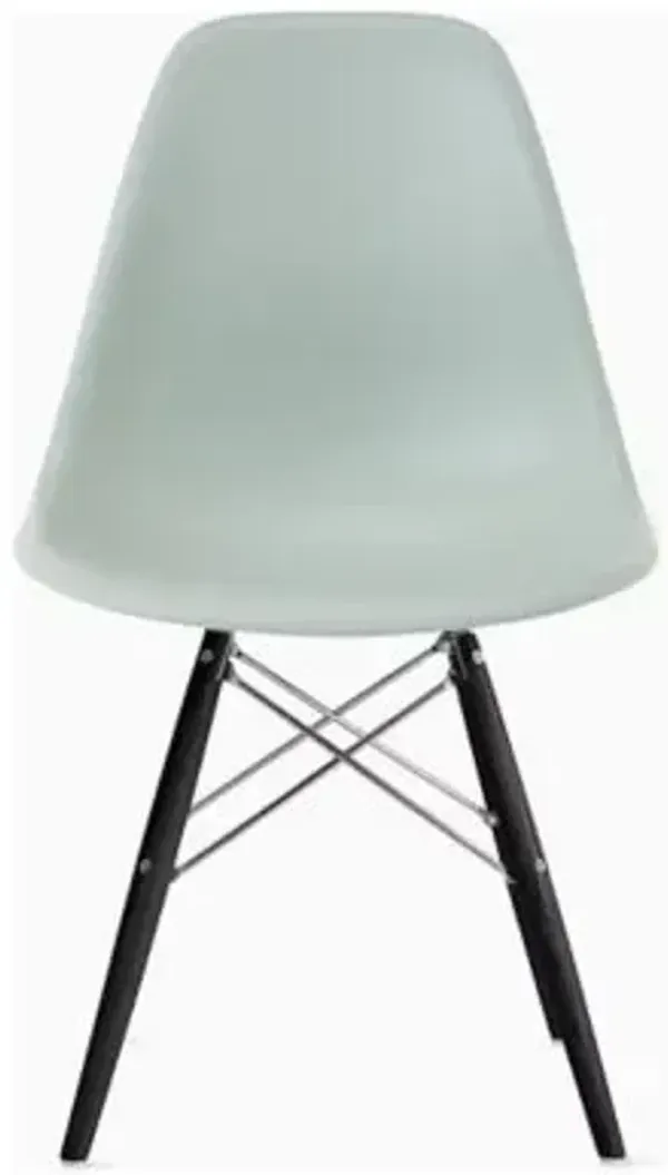 Eames Molded Plastic Side Chair with Dowel-Leg Bases
