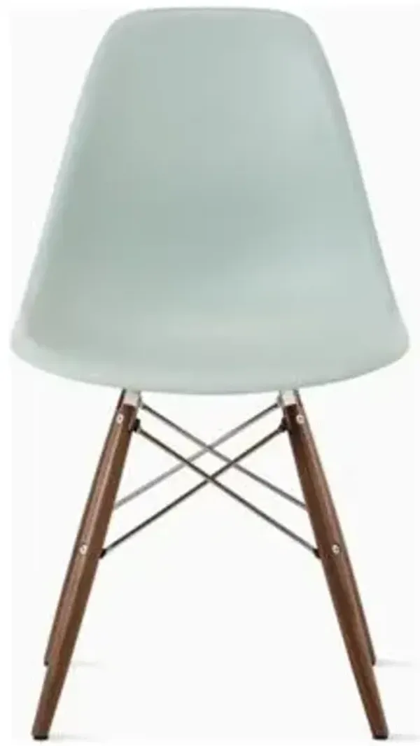 Eames Molded Plastic Side Chair with Dowel-Leg Bases