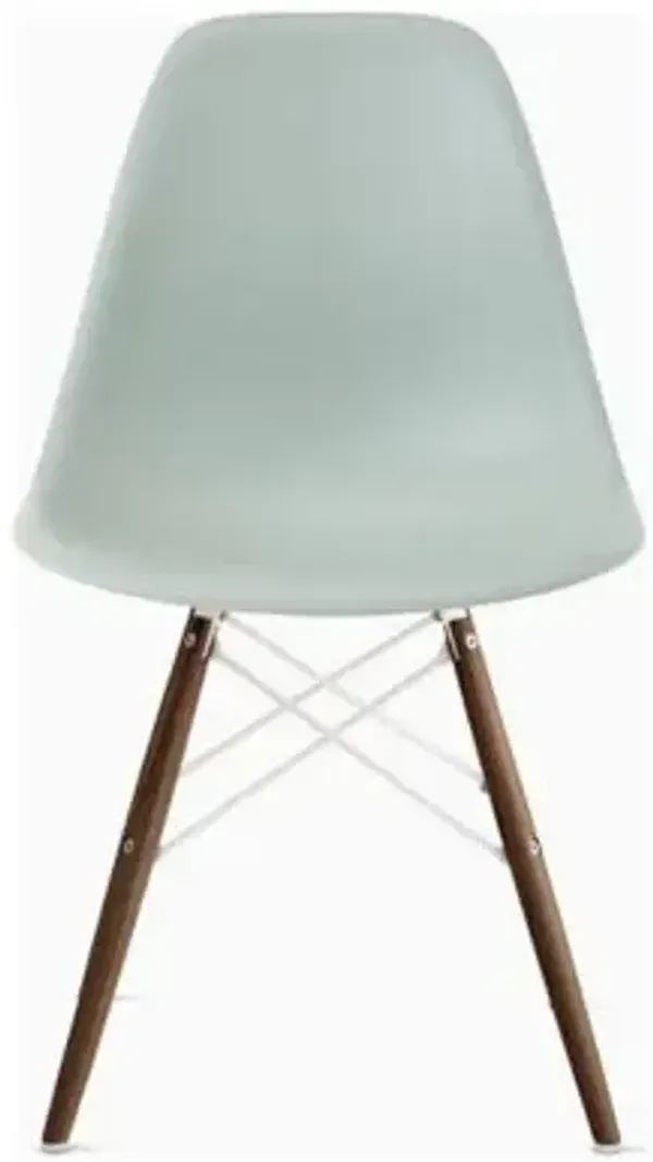 Eames Molded Plastic Side Chair with Dowel-Leg Bases