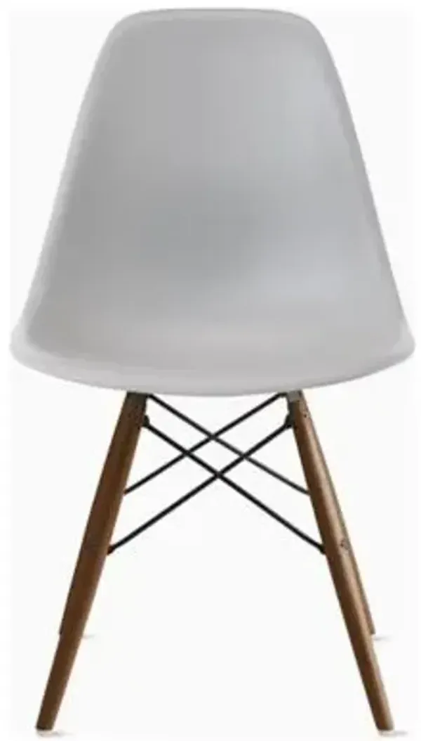 Eames Molded Plastic Side Chair with Dowel-Leg Bases