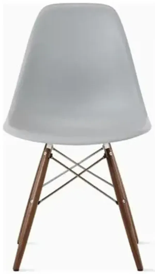 Eames Molded Plastic Side Chair with Dowel-Leg Bases