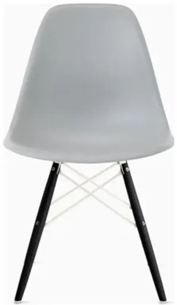 Eames Molded Plastic Side Chair with Dowel-Leg Bases