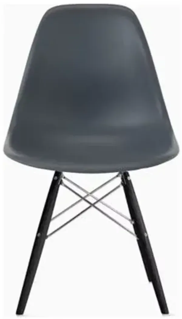 Eames Molded Plastic Side Chair with Dowel-Leg Bases