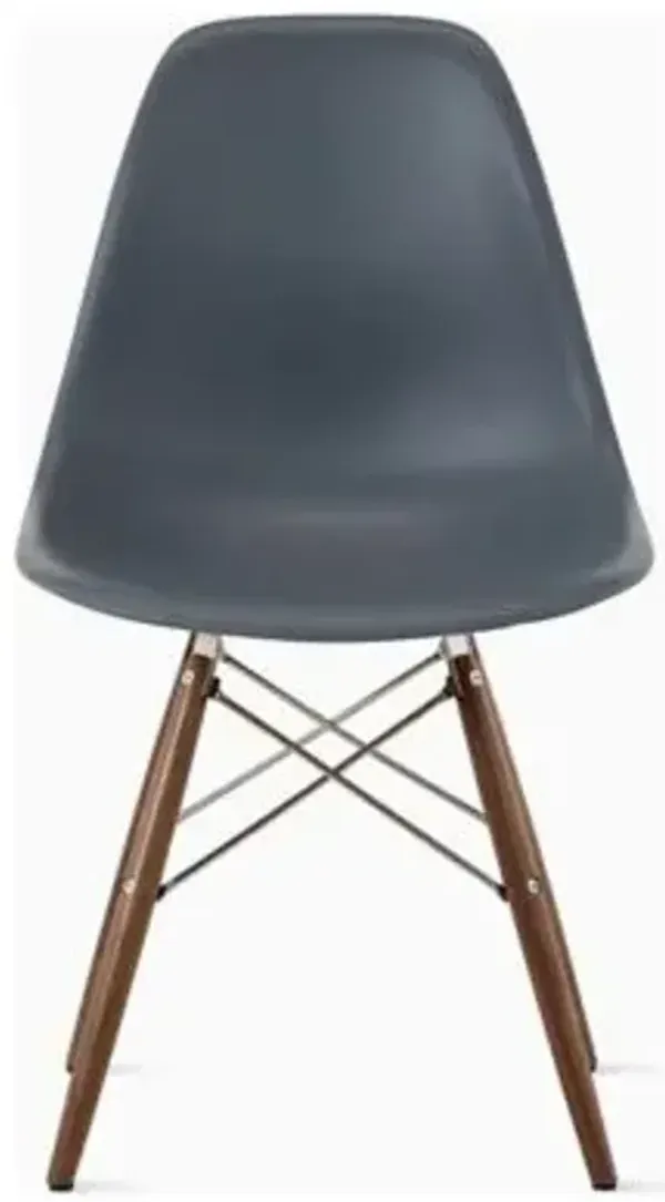 Eames Molded Plastic Side Chair with Dowel-Leg Bases