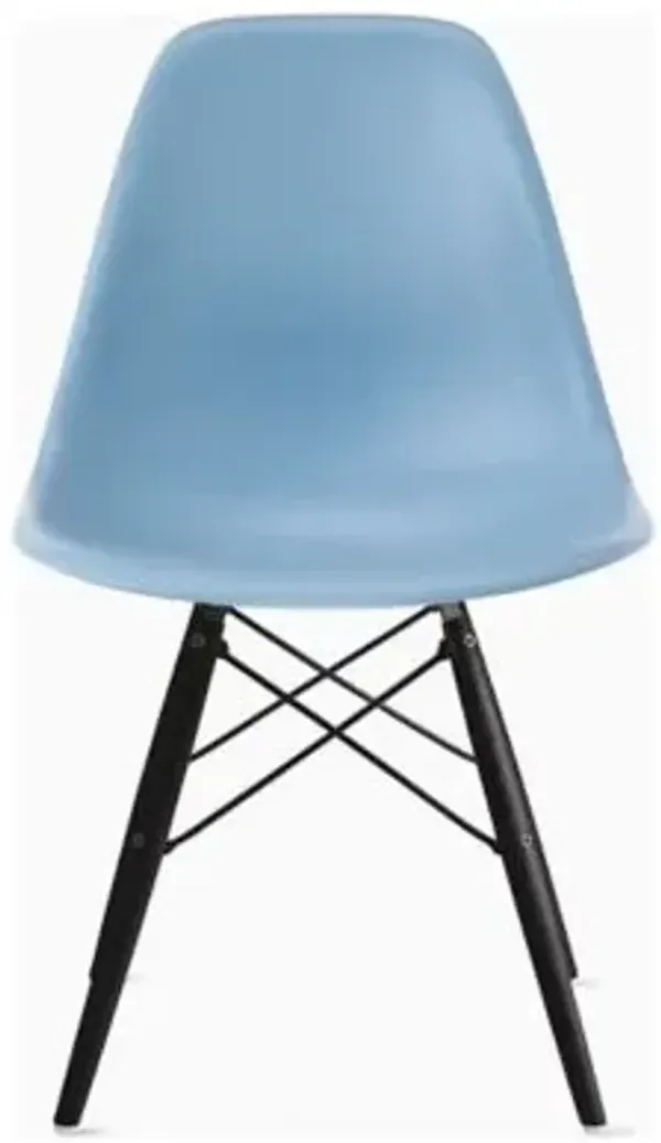Eames Molded Plastic Side Chair with Dowel-Leg Bases