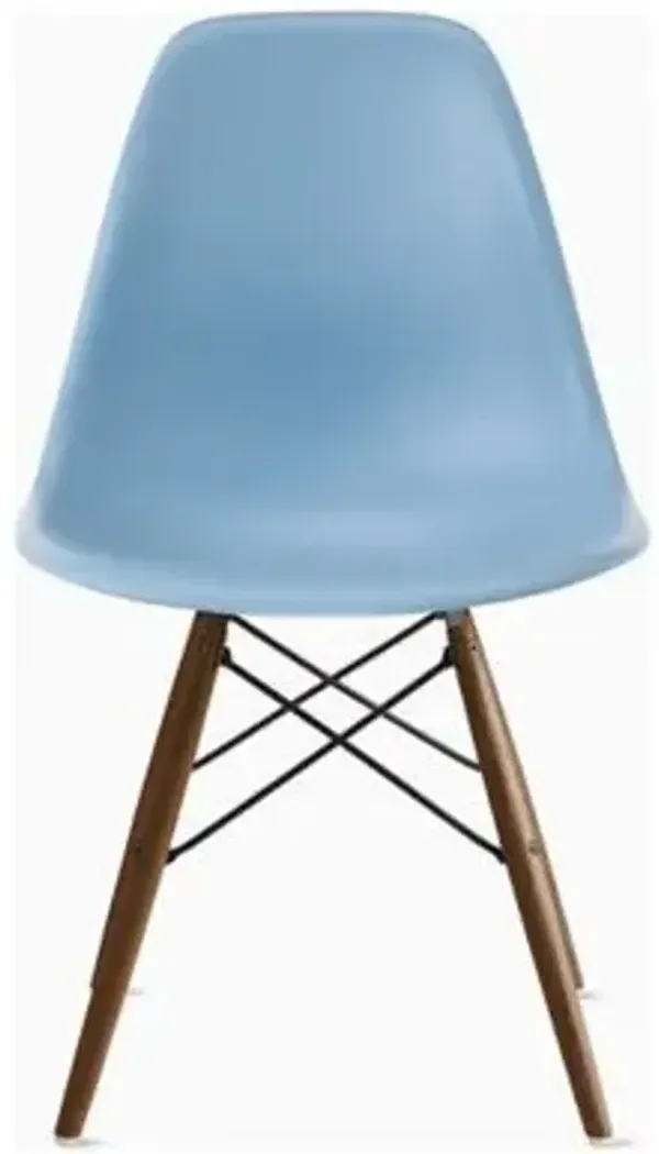 Eames Molded Plastic Side Chair with Dowel-Leg Bases