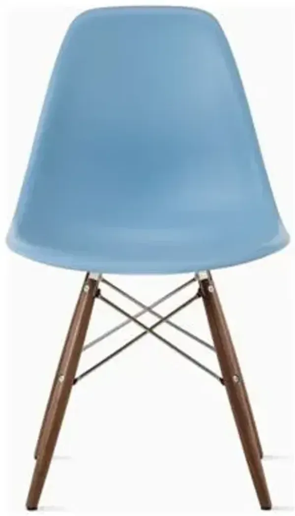 Eames Molded Plastic Side Chair with Dowel-Leg Bases