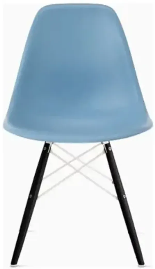Eames Molded Plastic Side Chair with Dowel-Leg Bases