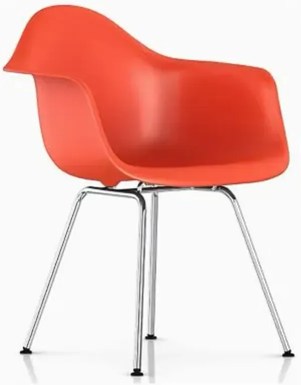 Eames Molded Plastic Armchair Chair - 4-Leg Base