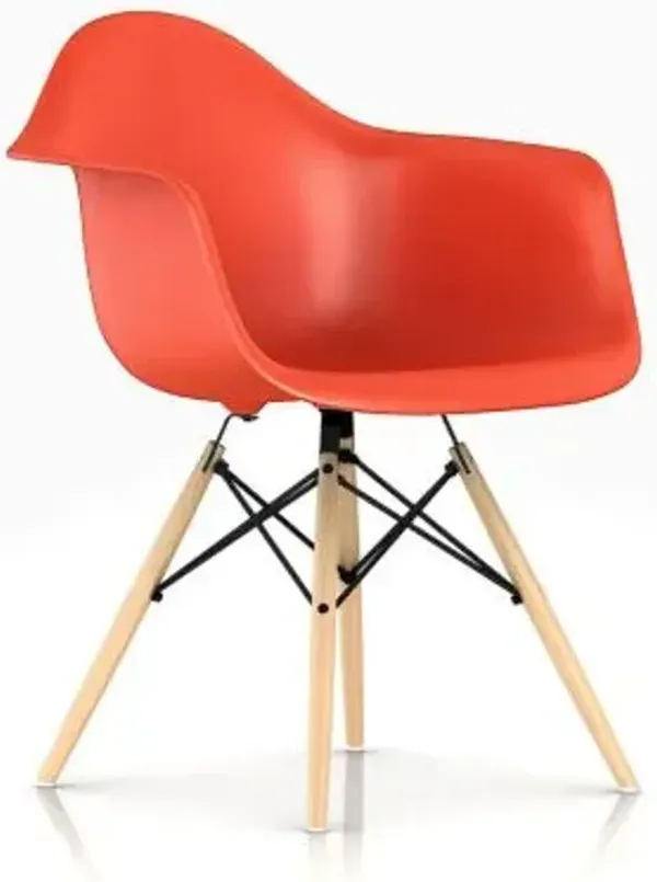 Eames Molded Plastic Armchair - Dowel Base