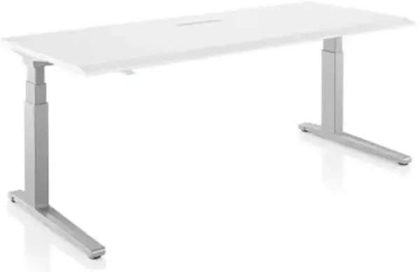 Renew Sit to Stand Desk C Foot with Laminate Top