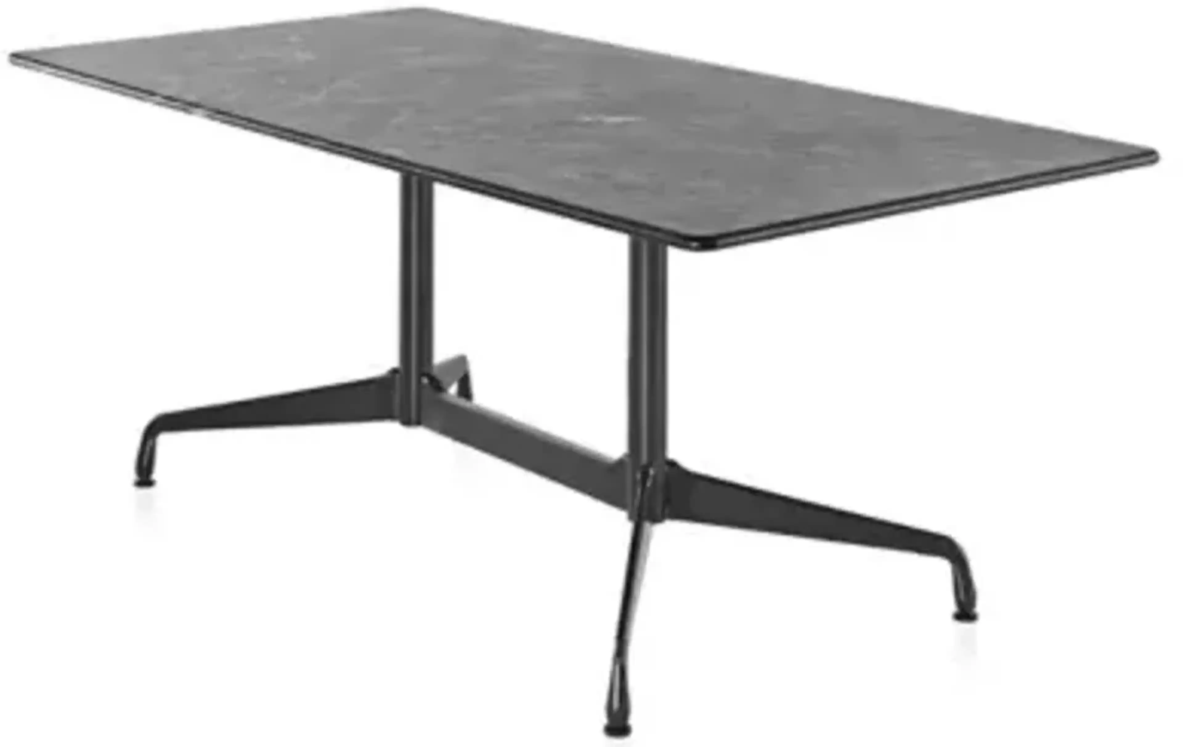 Eames Rectangular Table With Veneer Top Segmented Base Lumens Light ...