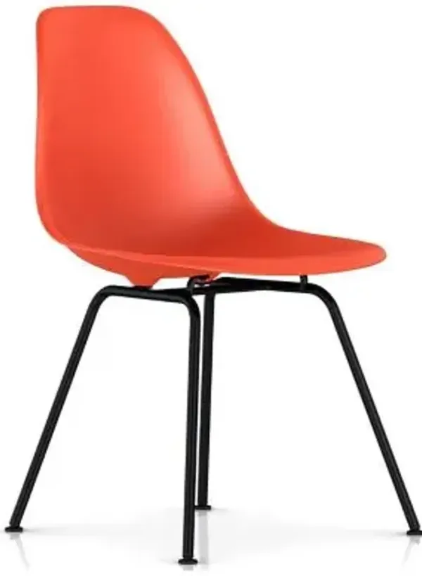 Eames Molded Plastic Side Chair - 4 Leg Base