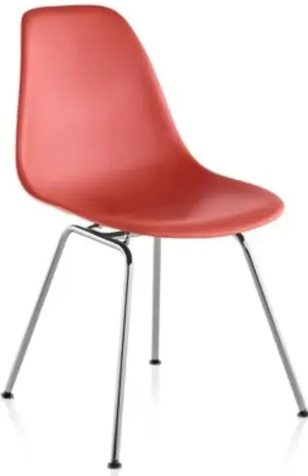 Eames Molded Plastic Side Chair - 4 Leg Base