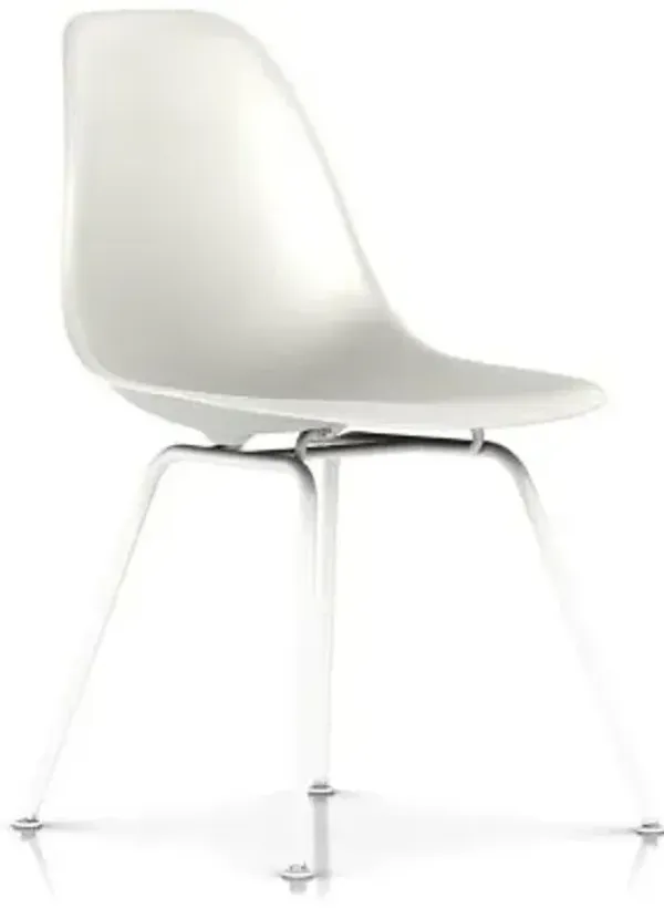 Eames Molded Plastic Side Chair - 4 Leg Base