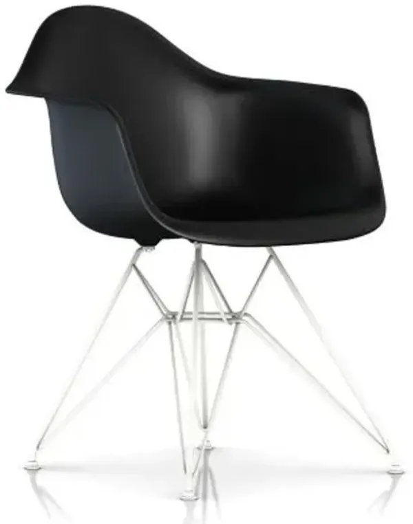 Eames Molded Plastic Armchair With Wire Base