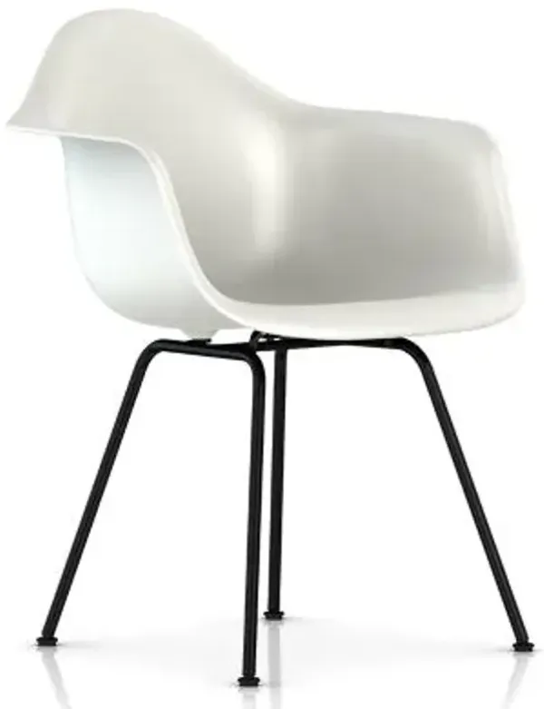 Eames Molded Plastic Armchair with 4 Leg Base
