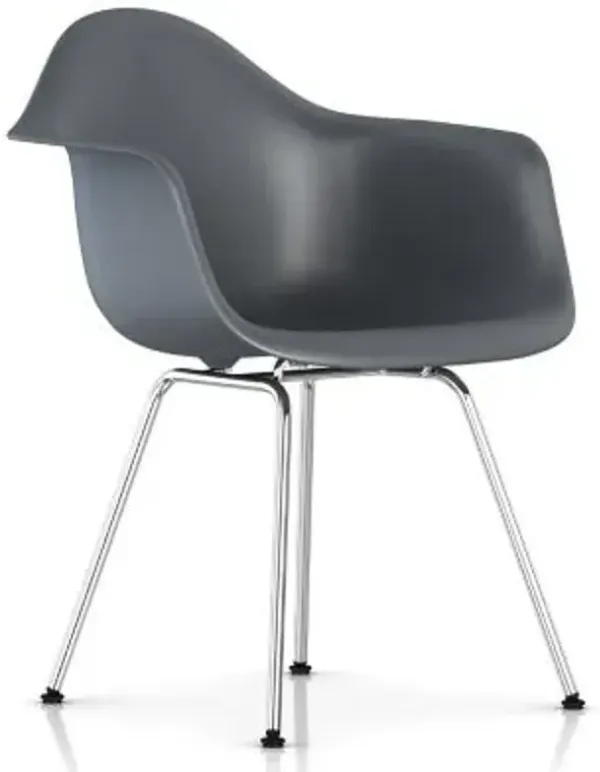 Eames Molded Plastic Armchair with 4 Leg Base