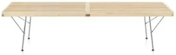 Nelson Platform Bench with Metal Legs