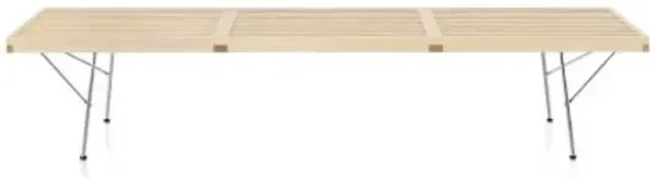 Nelson Platform Bench with Metal Legs