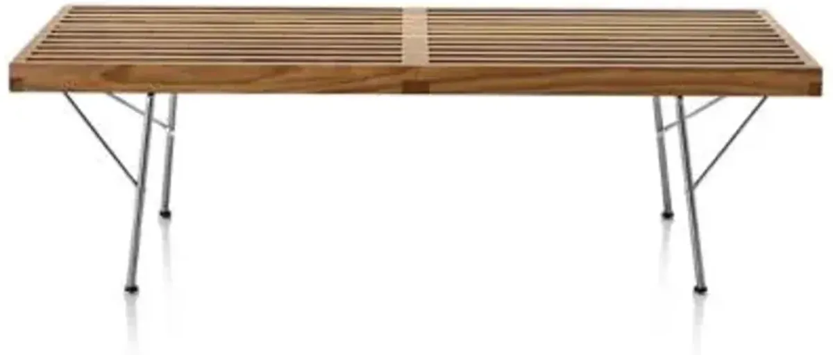 Nelson Platform Bench with Metal Legs