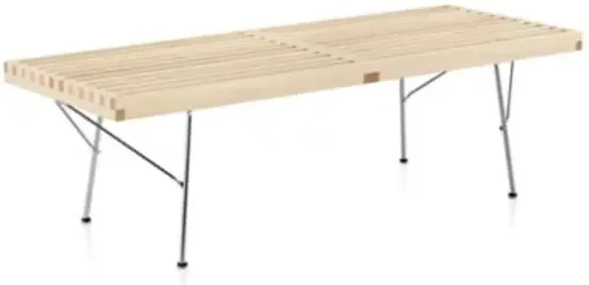 Nelson Platform Bench with Metal Legs
