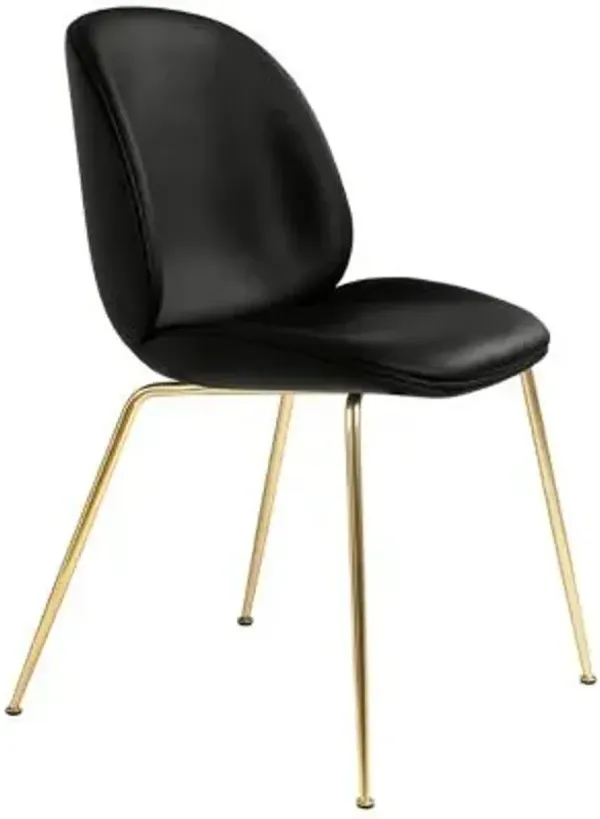 Beetle Upholstered Dining Chair Conic Base
