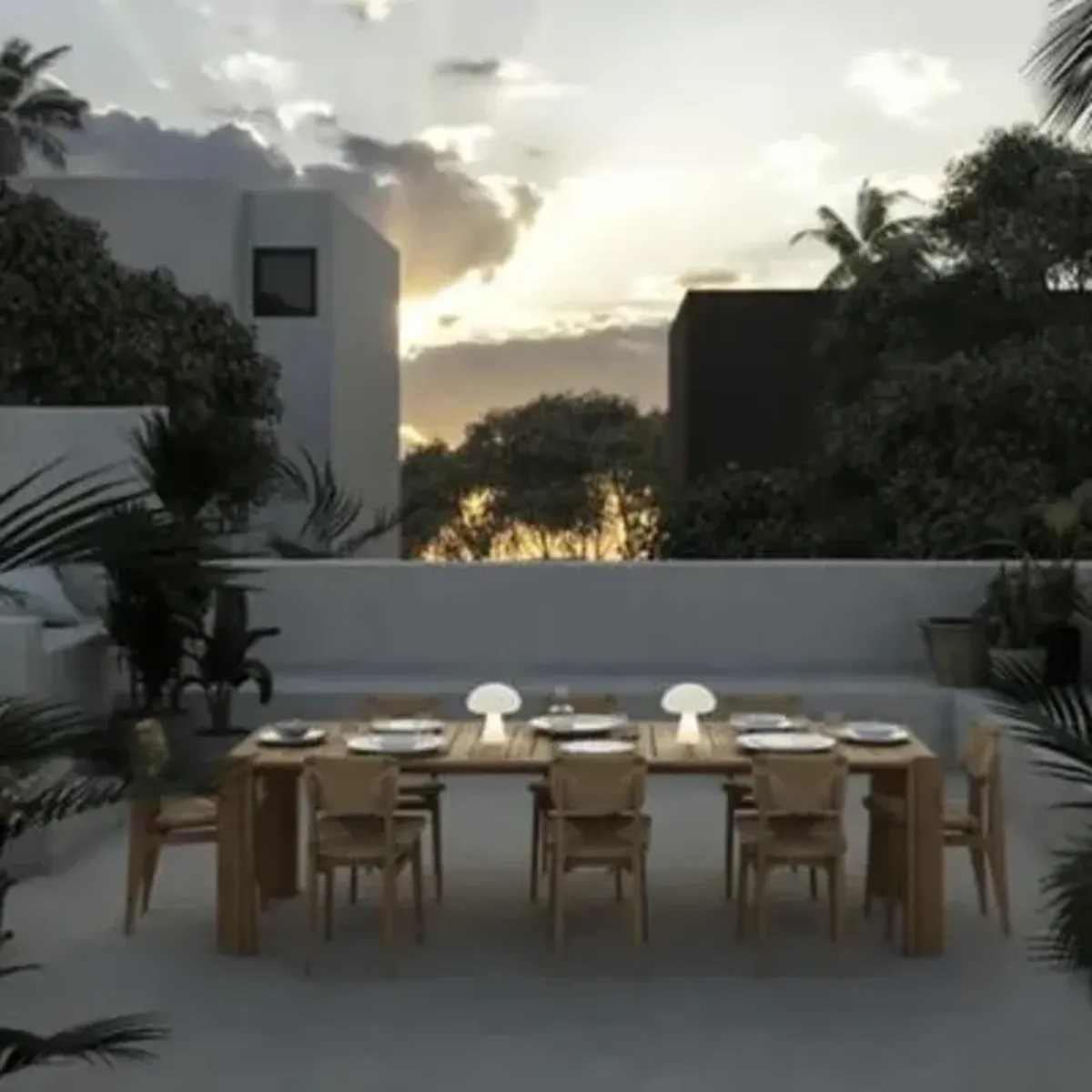 Gascoin C-Chair Outdoor Dining Chair
