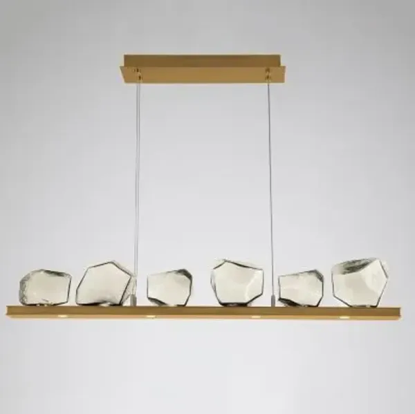 Gem Bezel LED Linear Suspension