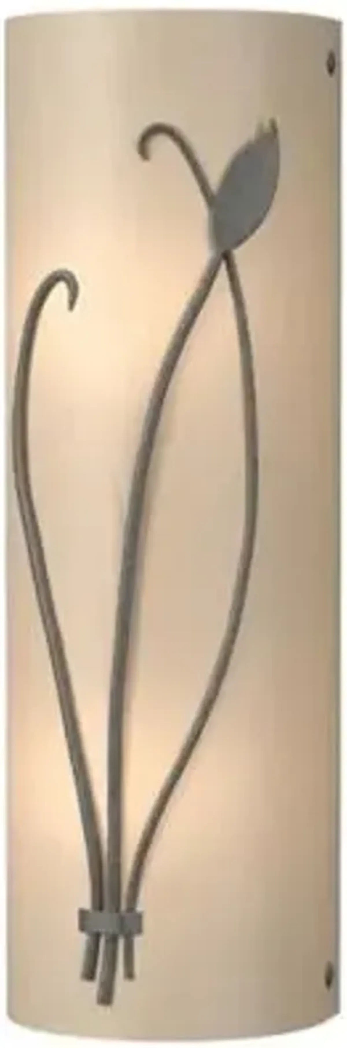 Forged Leaf and Stem Wall Sconce