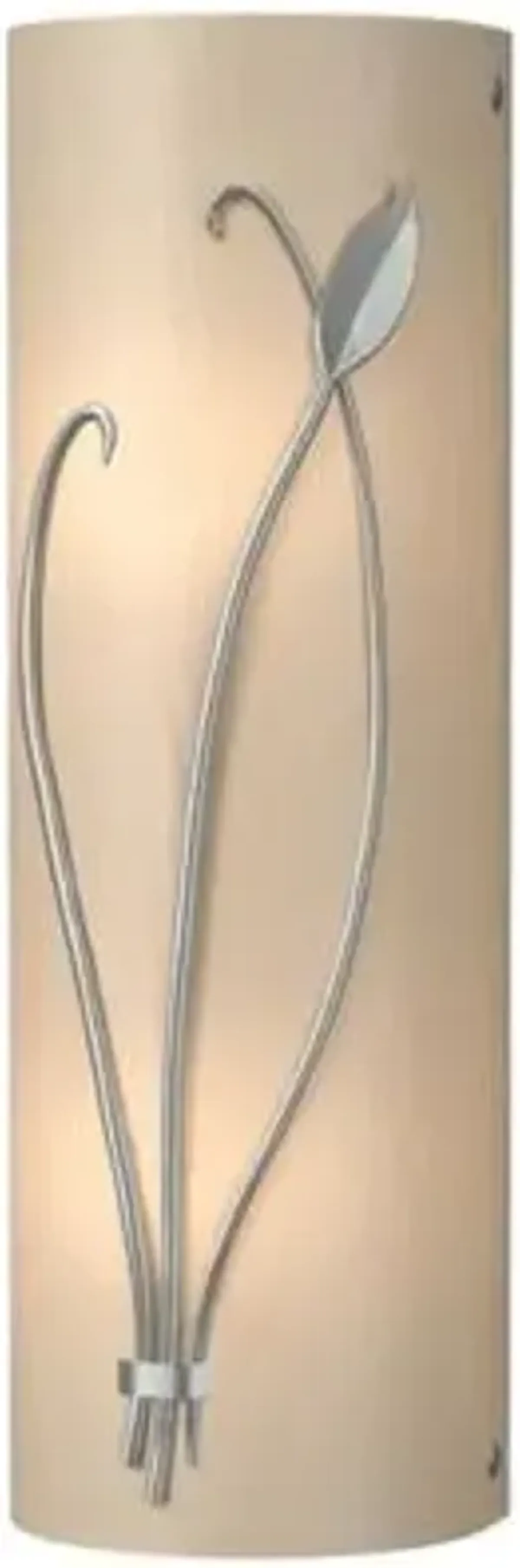 Forged Leaf and Stem Wall Sconce