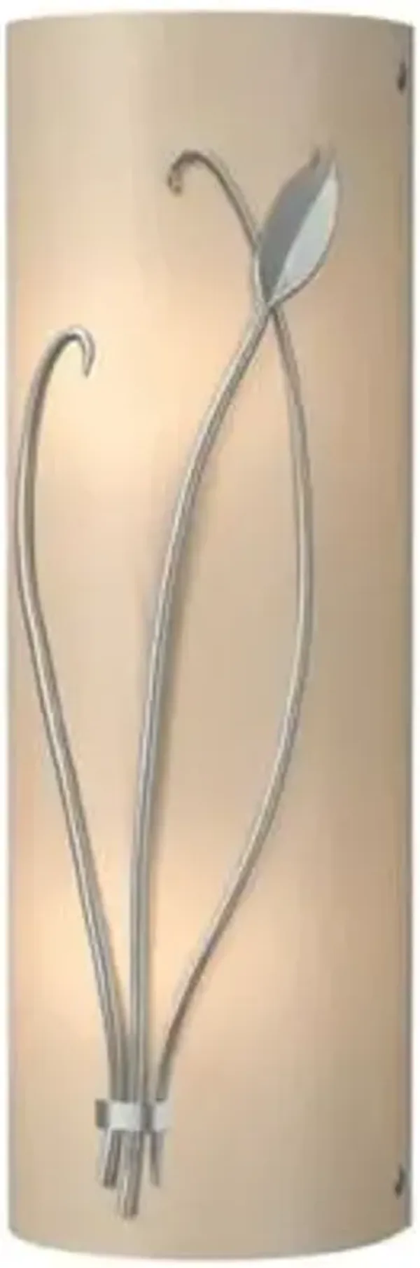 Forged Leaf and Stem Wall Sconce