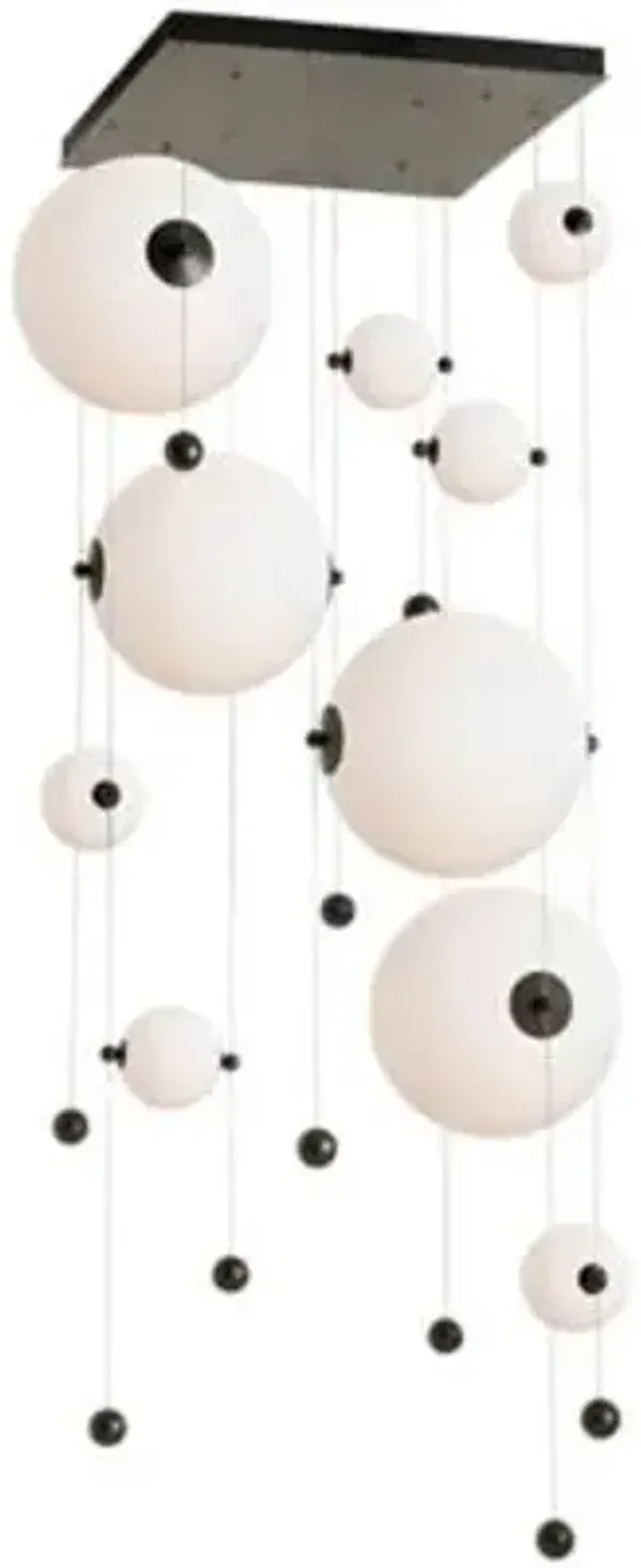 Abacus Square LED Multi-Light Pendant