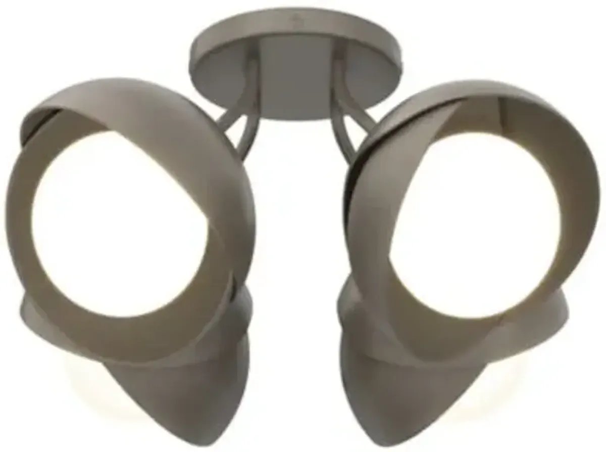 Brooklyn 4-Light Double Shade Semi-Flushmount
