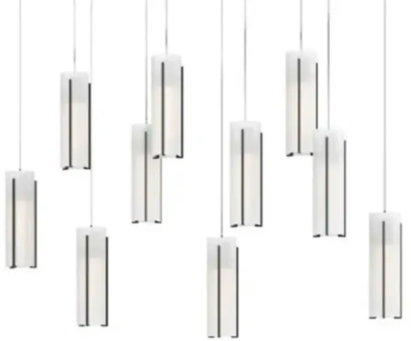 Exos 10-Light Rectangular Pendant