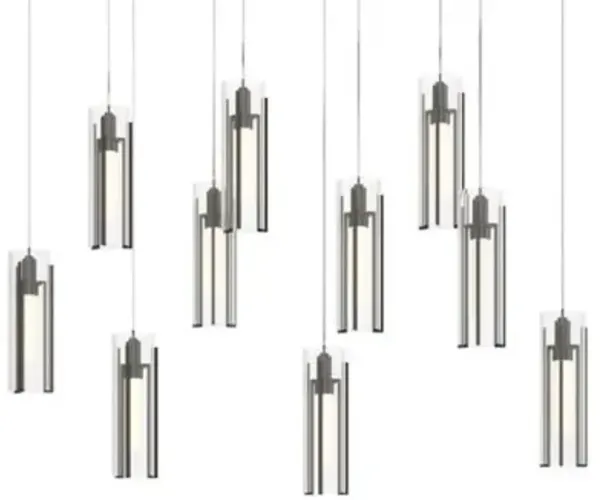 Exos 10-Light Rectangular Pendant