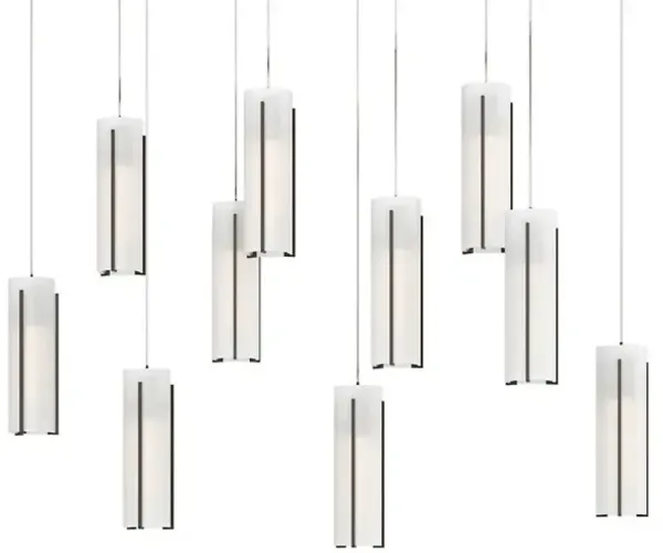 Exos 10-Light Rectangular Pendant