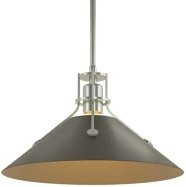Henry Medium Steel Shade Pendant