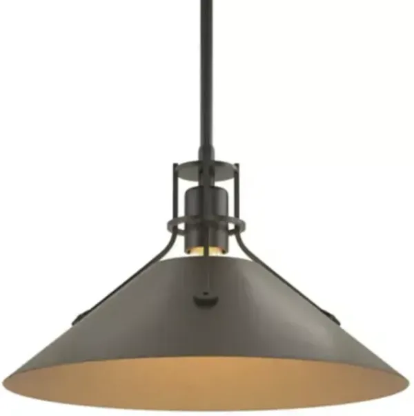 Henry Medium Steel Shade Pendant
