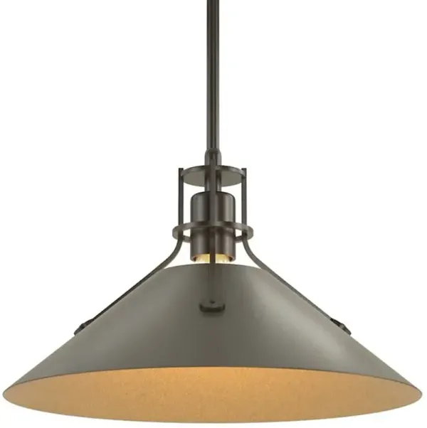 Henry Medium Steel Shade Pendant