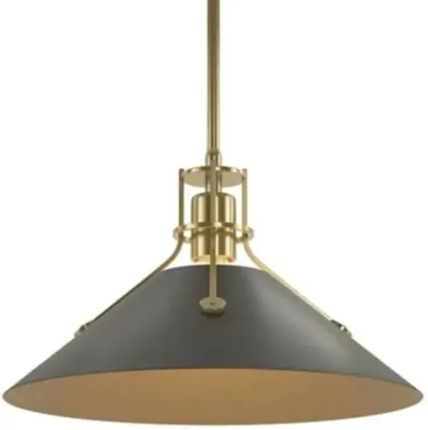 Henry Medium Steel Shade Pendant