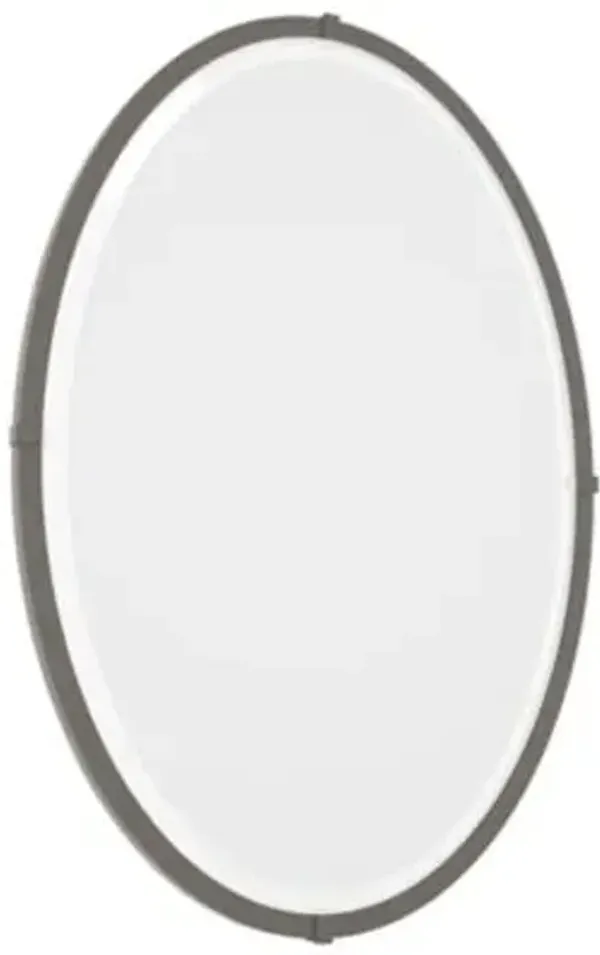 Beveled Oval Wall Mirror