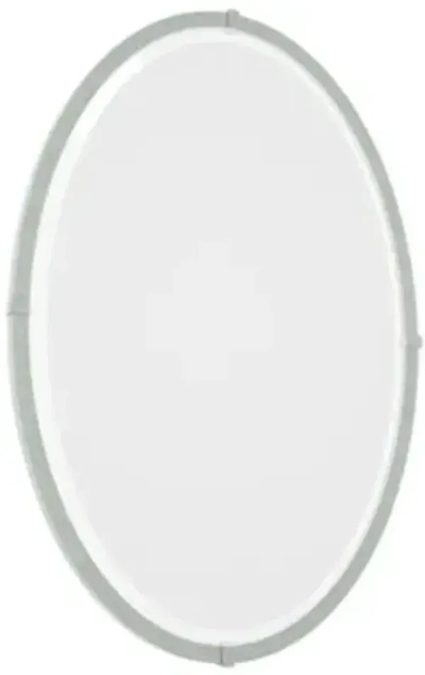 Beveled Oval Wall Mirror