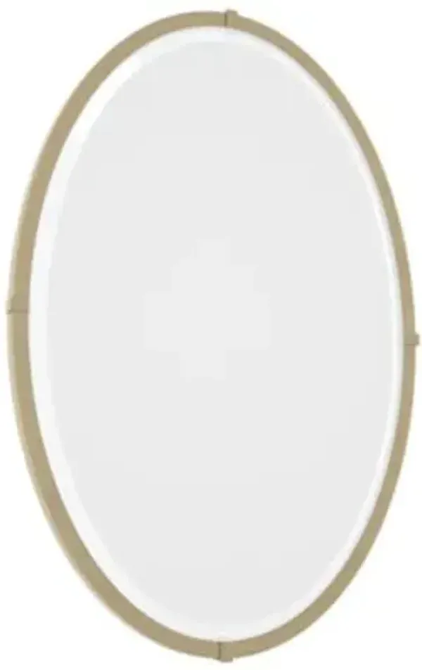 Beveled Oval Wall Mirror