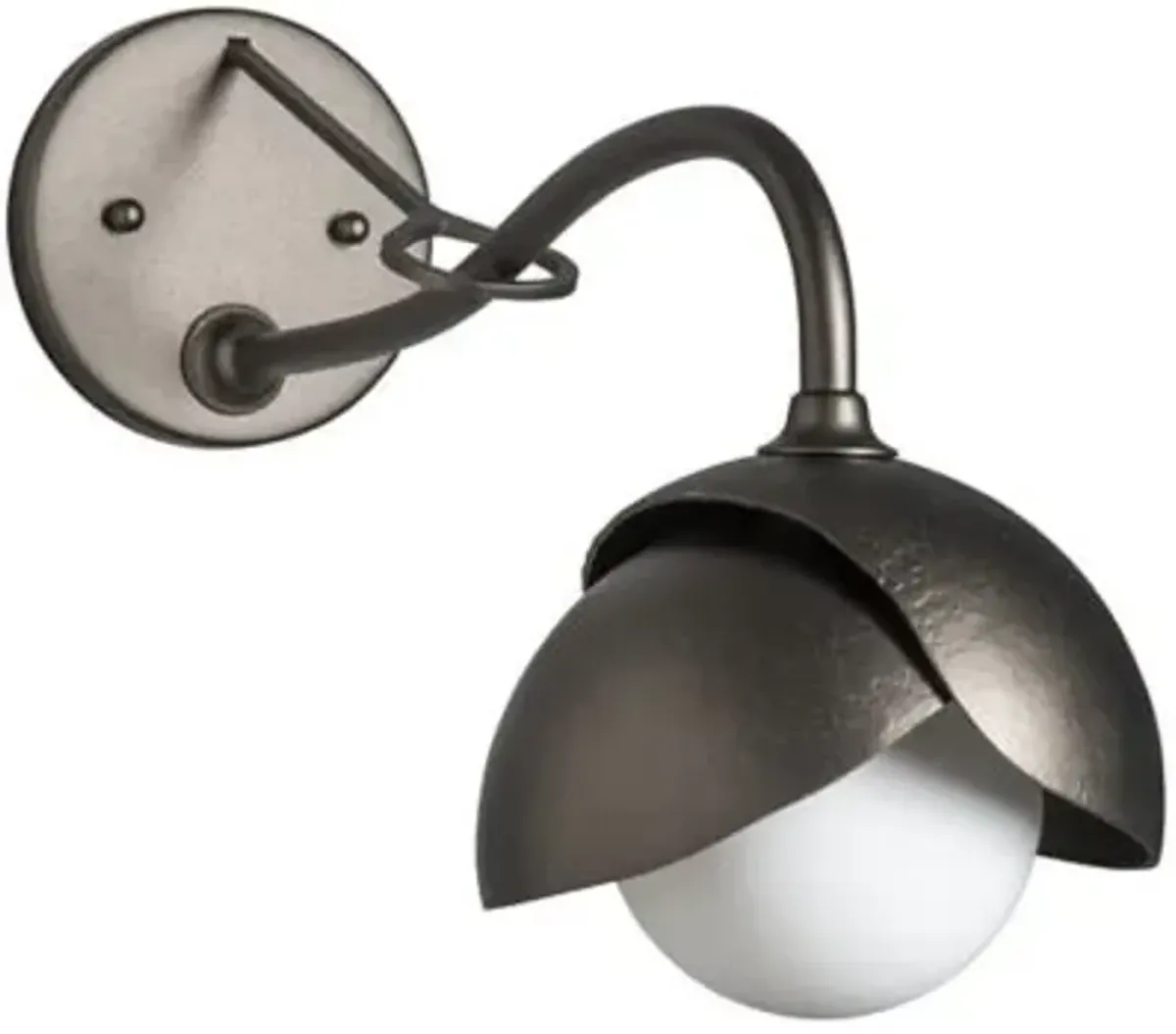 Brooklyn 1-Light Double Shade Long-Arm Wall Sconce