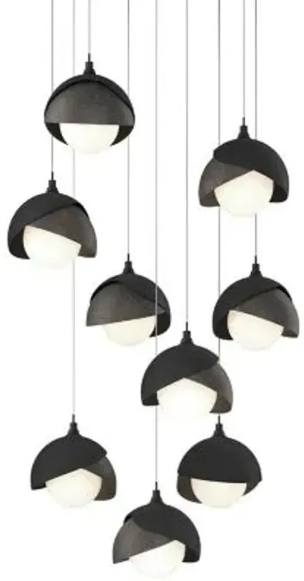 Brooklyn 9-Light Double Shade Round Multi-Light Pendant