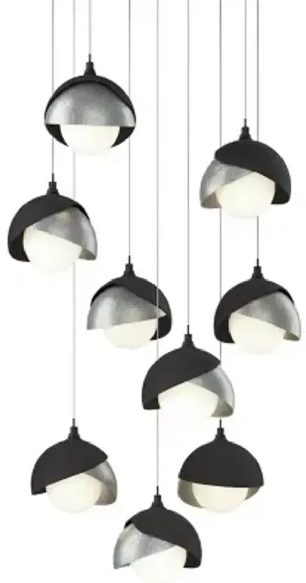 Brooklyn 9-Light Double Shade Round Multi-Light Pendant