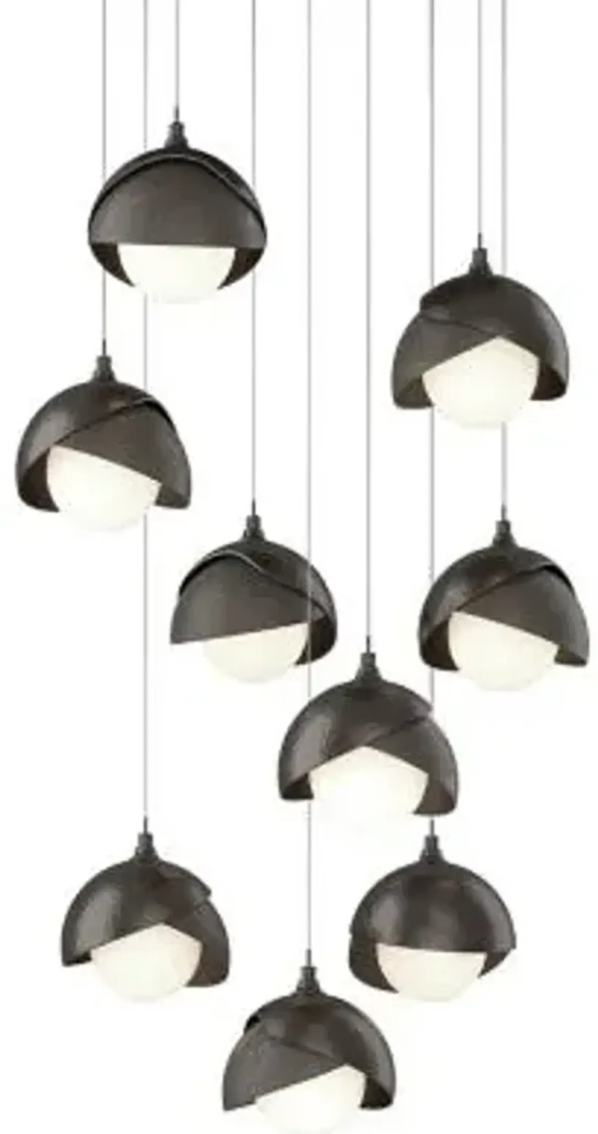 Brooklyn 9-Light Double Shade Round Multi-Light Pendant