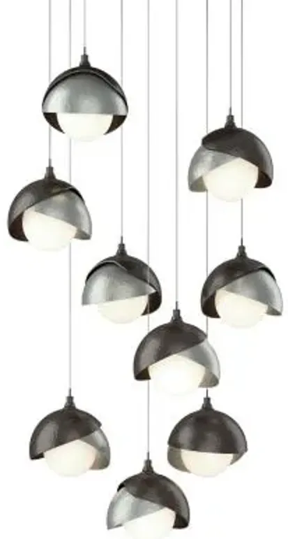 Brooklyn 9-Light Double Shade Round Multi-Light Pendant