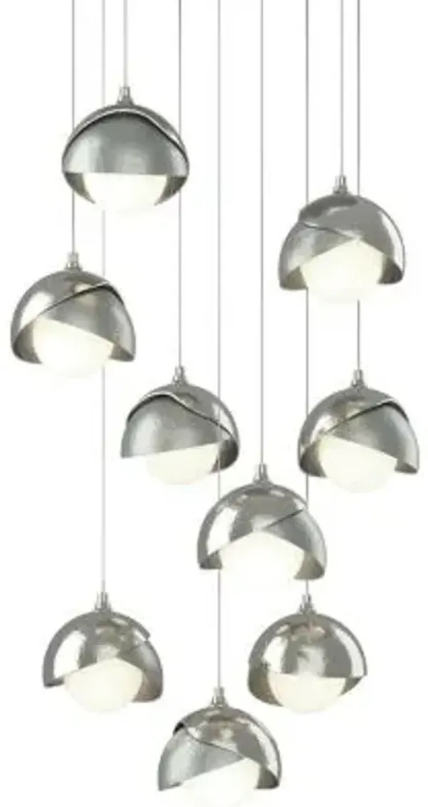 Brooklyn 9-Light Double Shade Round Multi-Light Pendant